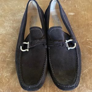 Ferragamo Men’s Loafers / Drivers Brown Suede Size 10 UR 18304